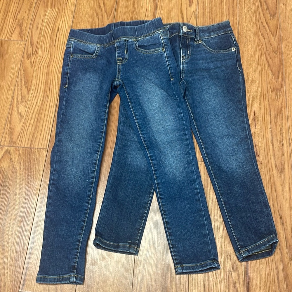 2 pairs Cat & Jack size 5 jeggings